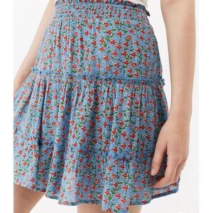Urban Outfitters Maisie Floral Tiered Mini Skirt Medium